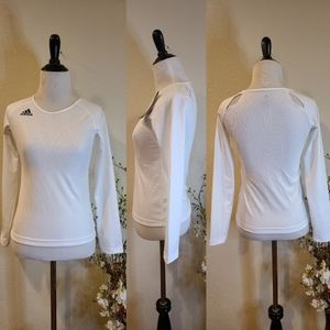 Adidas Girls White Quickset Volleyball Jersey Size Medium